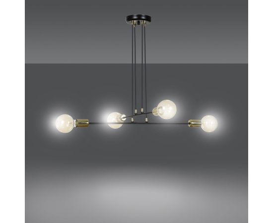 Chandelier EMIBIG VESIO 4 E27 4x MAX 60W black