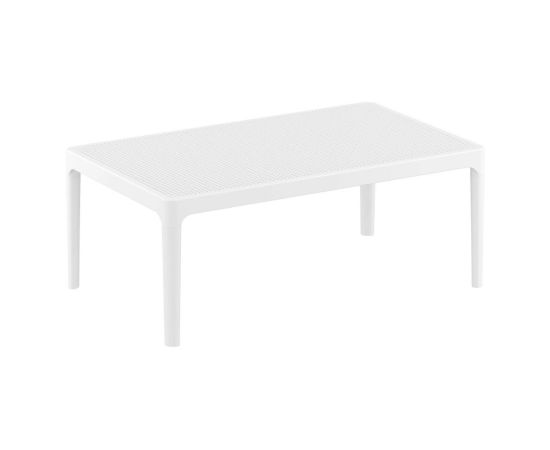 Coffee table white Sky Pearl 100x40x60 cm