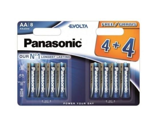 Батарейка алколиновая Panasonic Evolta AA 8 шт.