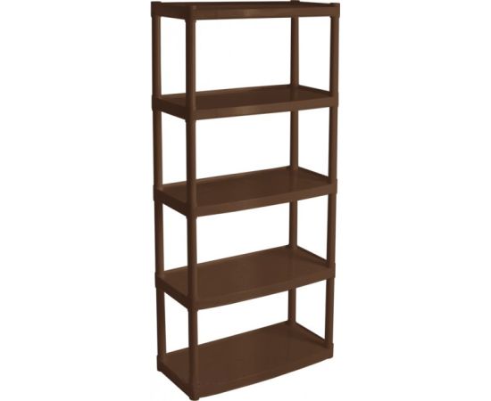 Universal shelving Aleana 122049 5 shelves brown 180x82x37 cm