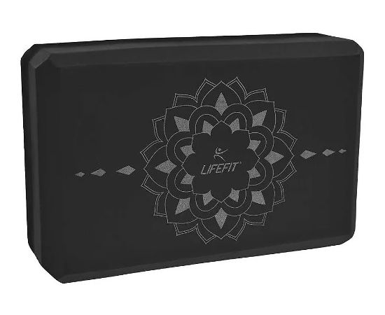 Yoga block LifeFit Boga black