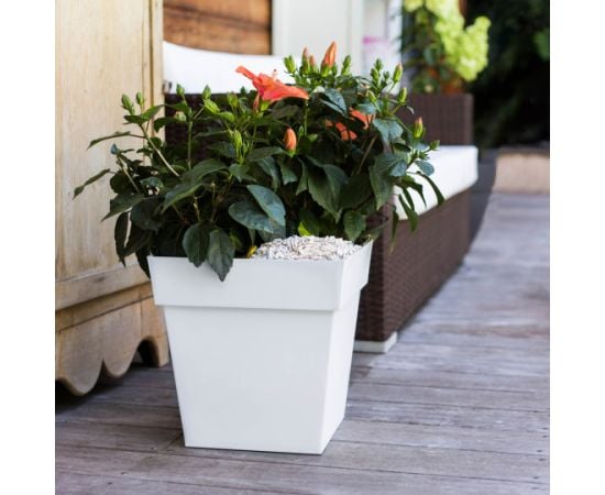 Plastic pot EDA Plastiques POT TOSCANE CARRE 32 X 32 X 32 cm 22 L