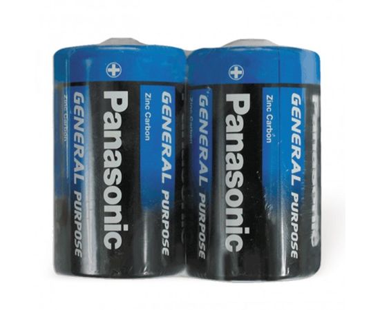 Battery Zinc-carbon Panasonic General Purpose R20 D 2 pcs.