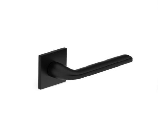 Door handle rossete Metal-Bud Bella Q Slim ZBEKSCZ with protective lid SZQSLCZY black