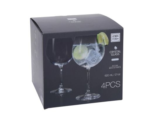 ჭიქა Koopman GIN TONIC 620მლ 4ც