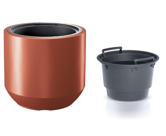 Plastic flower pot DBHEW400 7598U terracotta