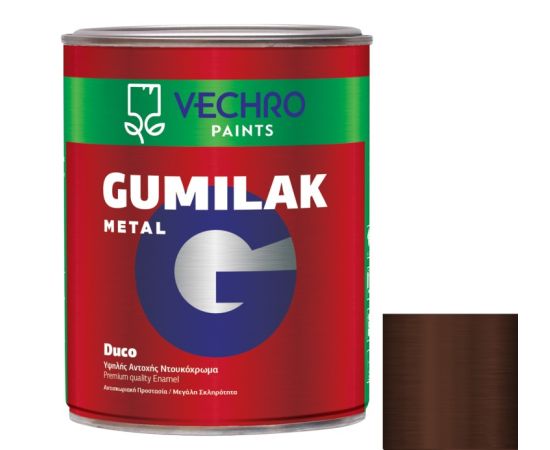 Oil paint Vechro Gumilak Metal Gloss 375 ml melanitis