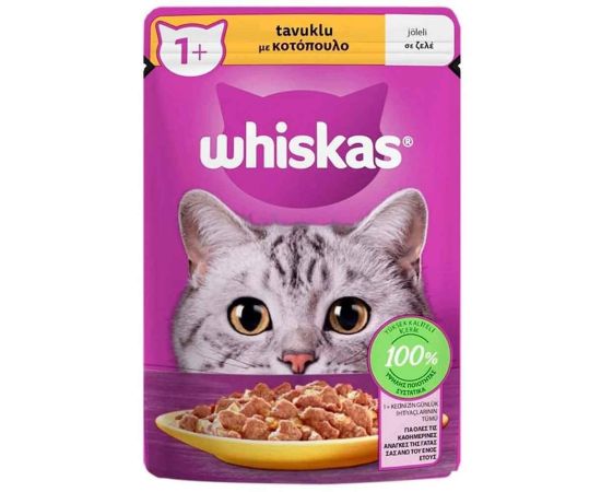 Желе для котов Whiskas курица в соусе 85гр