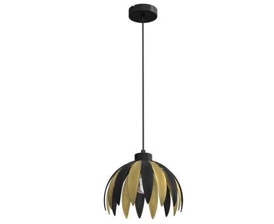 Pendant LUMINEX 1 Saba E27 1x MAX 60W black gold 3961