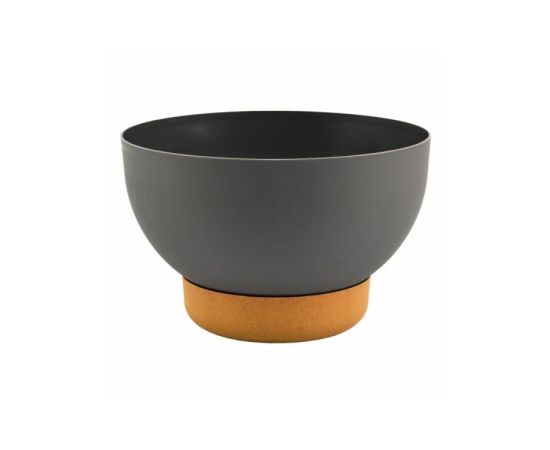 Горшок цветочный с подставкой FORM PLASTIC Bowl Satina Eco 40 антрацит