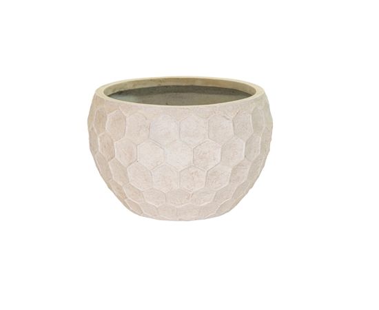 Ceramic pot Mega Collections Yara Bowl Low Desert D31H20