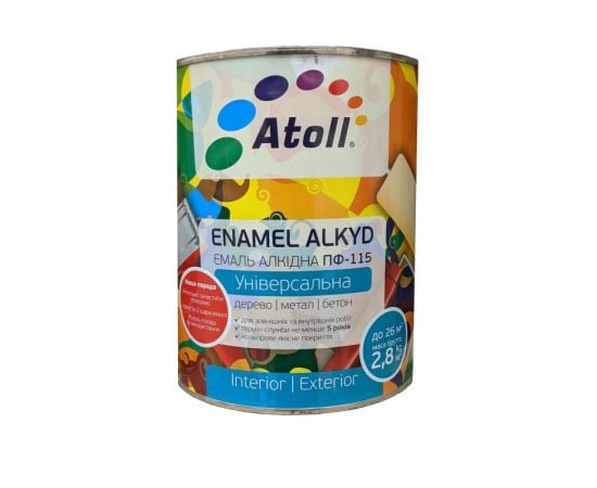 Эмаль Atoll PF 115 Enamel alkyd зеленый глянцевый 2,8 кг