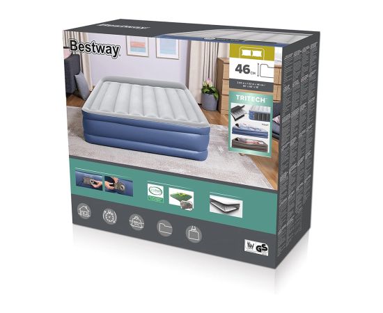 Inflatable mattress equipped with pump Bestway 152x203x46 cm