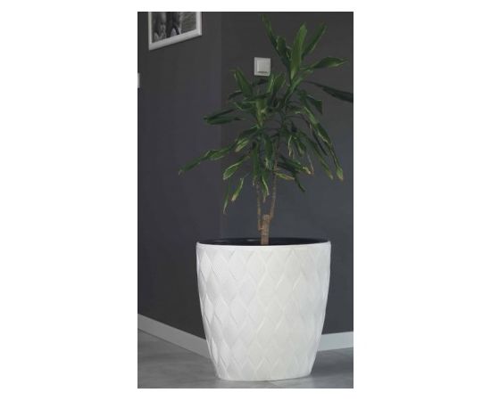 Flower pot FORM PLASTIC Flow ellipse 60 white