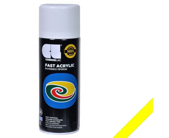 Краска-спрей SPRAY FAST ACRYLIC YELLOW R1018 400ml 0141018