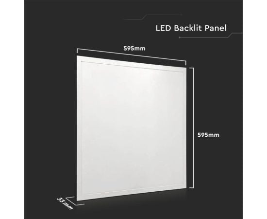 Panel V-TAC LED 36W 600 600mm 4000K 10217