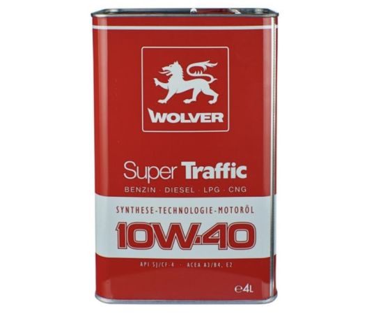 ზეთი ძრავის Wolver Super Traffic SAE 10W-40 4 ლ