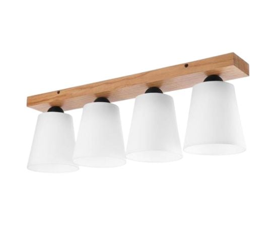 Ceiling lamp Lamkur LULA 4 Е27 oak white 47607