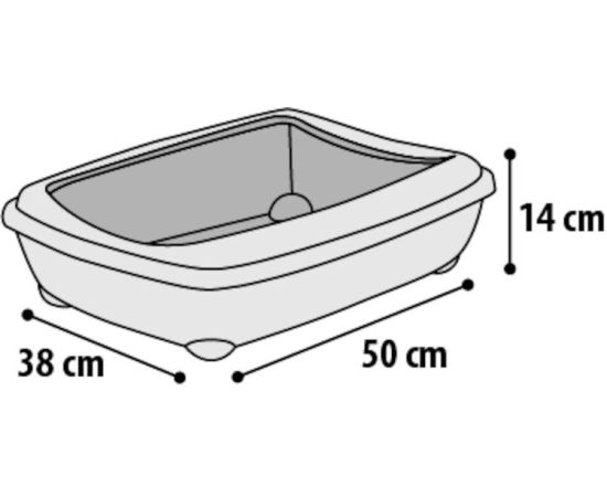 Cat toilet Flamingo NESTA CLASSIC M 38x50x14cm