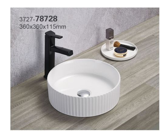 Washbasin Pate Round 78728 Glossy white