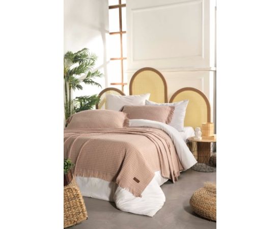 Bed cover Arya 220X240 Summer koyu beige