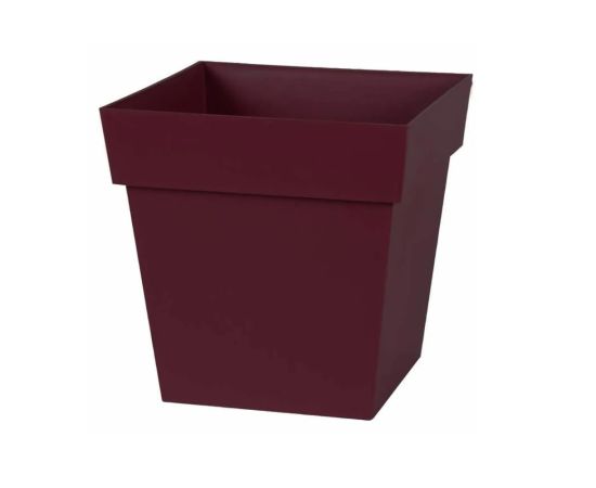 ქოთანი პლასტმასის EDA Plastiques POT TOSCANE CARRE 32X32X32სმ 22ლ