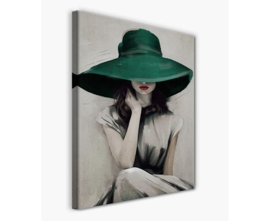 Картина на холсте Styler ST725 GREEN HAT 70X100