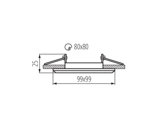 Светильник точечный Kanlux ALREN R DTL-B 26757 Gx5.3/GU10 1x MAX 35W