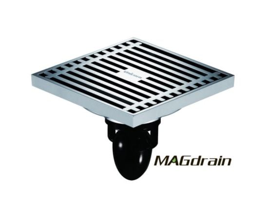 Drain  MAGdrain 100*100, Chrome, Brass FC01Q5-G