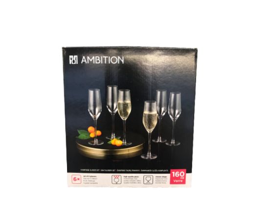 Champagne glass Ambition 160 ml 6 pcs