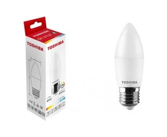 LED Lamp Toshiba C37 6500K 7W E27