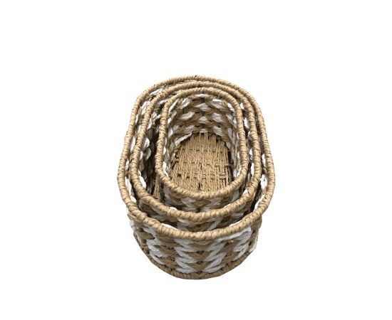 Straw basket oval 84