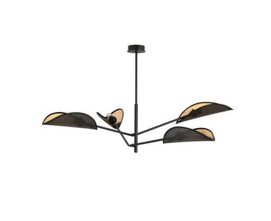 Chandelier EMIBIG VENE 4 E14 4x MAX 40W black gold