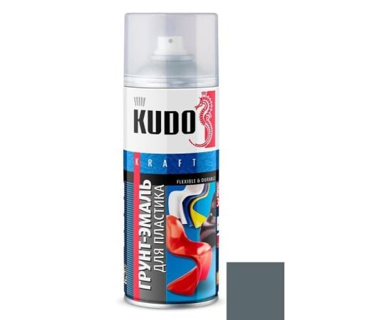 Primer-enamel for plastic Kudo KU-6001 520 ml grey