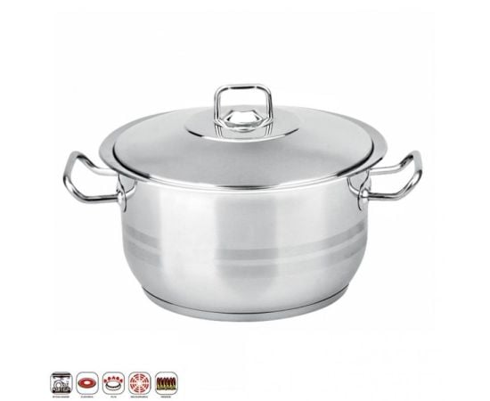 Кастрюля с крышкой Hascevher Gastro 19609 36x24 см 23.5 л