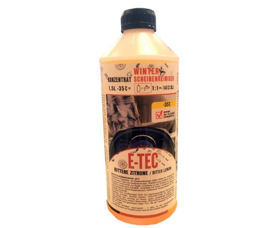 Car glass cleaning fluid winter -35 E-TEC Bitter Lemon 1.5 l