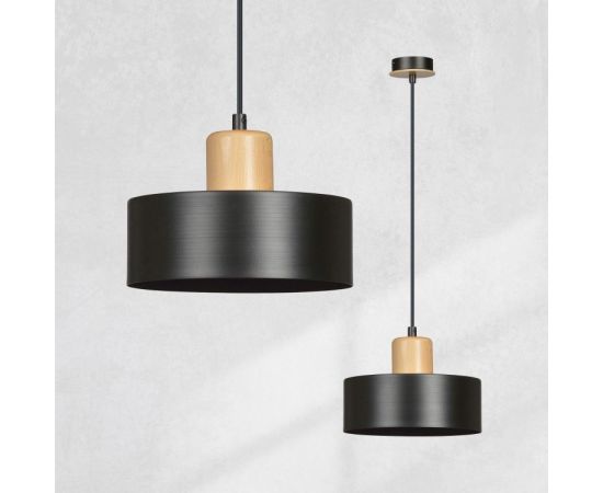 Pendant EMIBIG Torin 1 E27 1x MAX 60W black