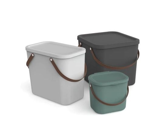 Storage box Rotho 40L ALBULA green