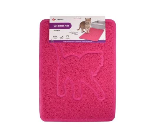 Carpet for cat toilet Flamingo ROSIE FUCHSIA 35x48cm