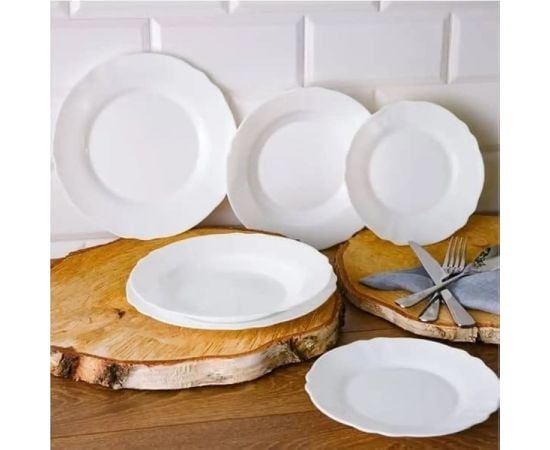 Dinner plate Luminarc LOUIS 397000 19cm white opal