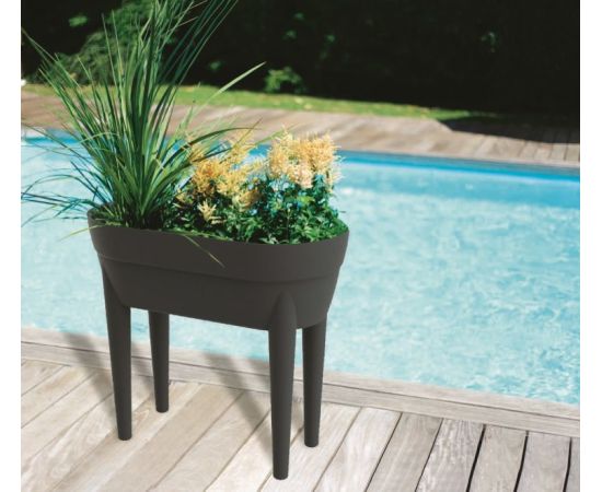 ქოთანი პლასტმასის EDA Plastiques JARDINIERE HAUTE CANCUN 76 X 36,5 X 68სმ 48ლ