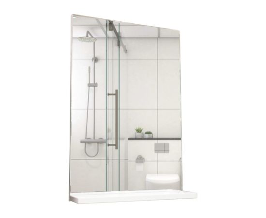 Зеркало с полкой Denko Minika 45 White 45x65 cм