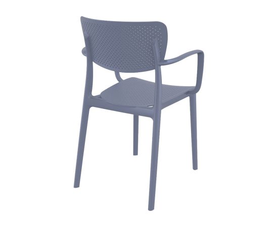 Armchair gray Loft 82x53x54 cm