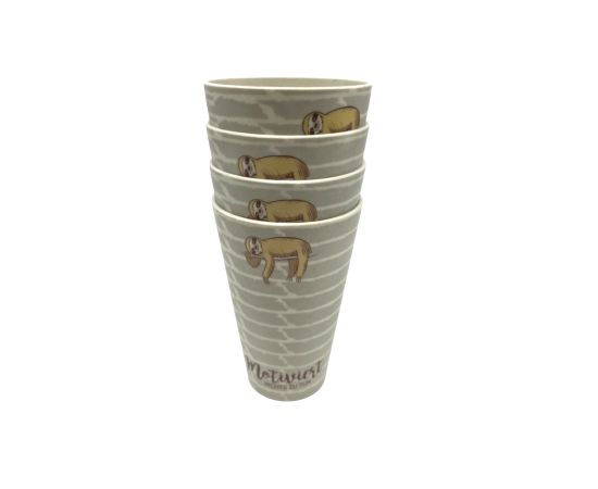 Set of bamboo cups MG-1947 4pcs