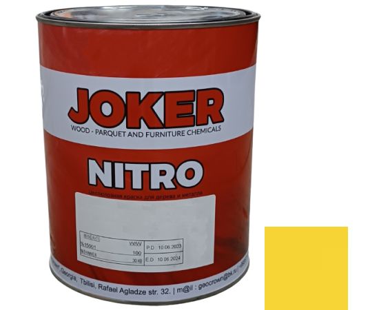 Nitrocellulose paint Joker chrome yellow glossy 0.75 kg