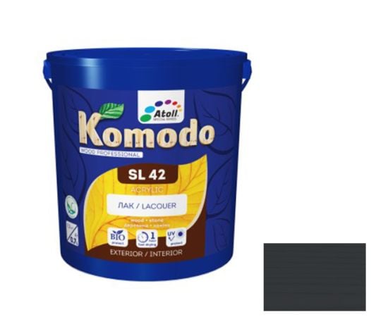 ლაქი Komodo SL-42 Acrylic შავი ხე 0,7 ლ.