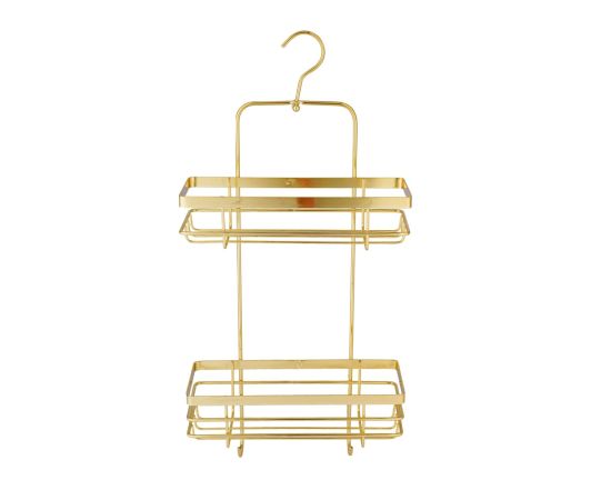 Bathroom shelf rectangle hanging Bisk Niagara Gold