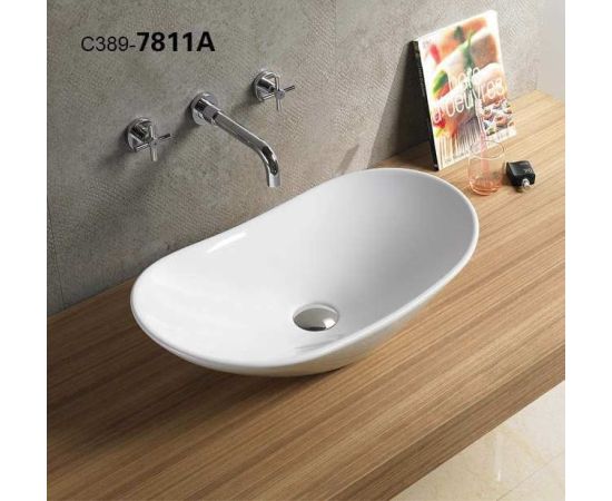 Washbasin Pate Oval 7811A Glossy white