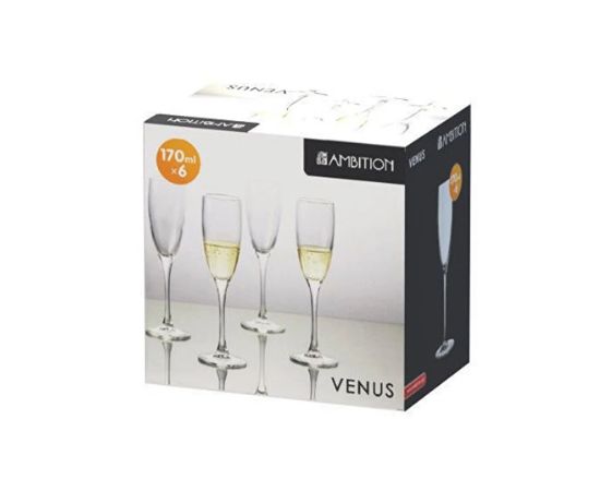 ბოკალი შამპანიურის Ambition VENUS 6ც  AM-P4783-6 170მლ