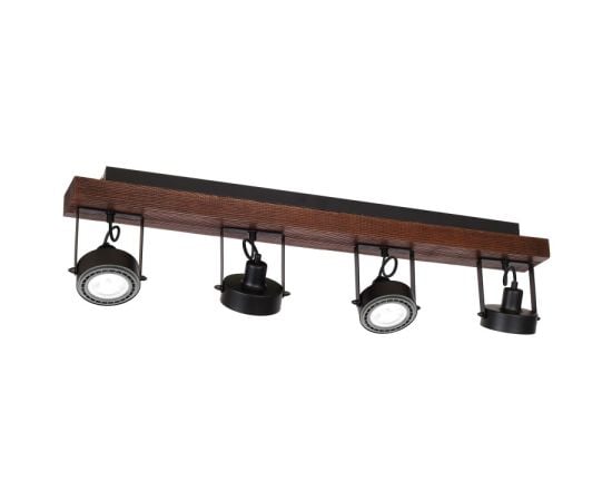 Spot Luminex 4 Viva metal black wood 1230